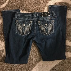Miss Me mid-rise easy straight size 28 jeans